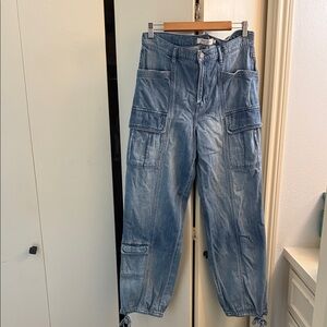 Sol Angeles Blue Cargo Jeans